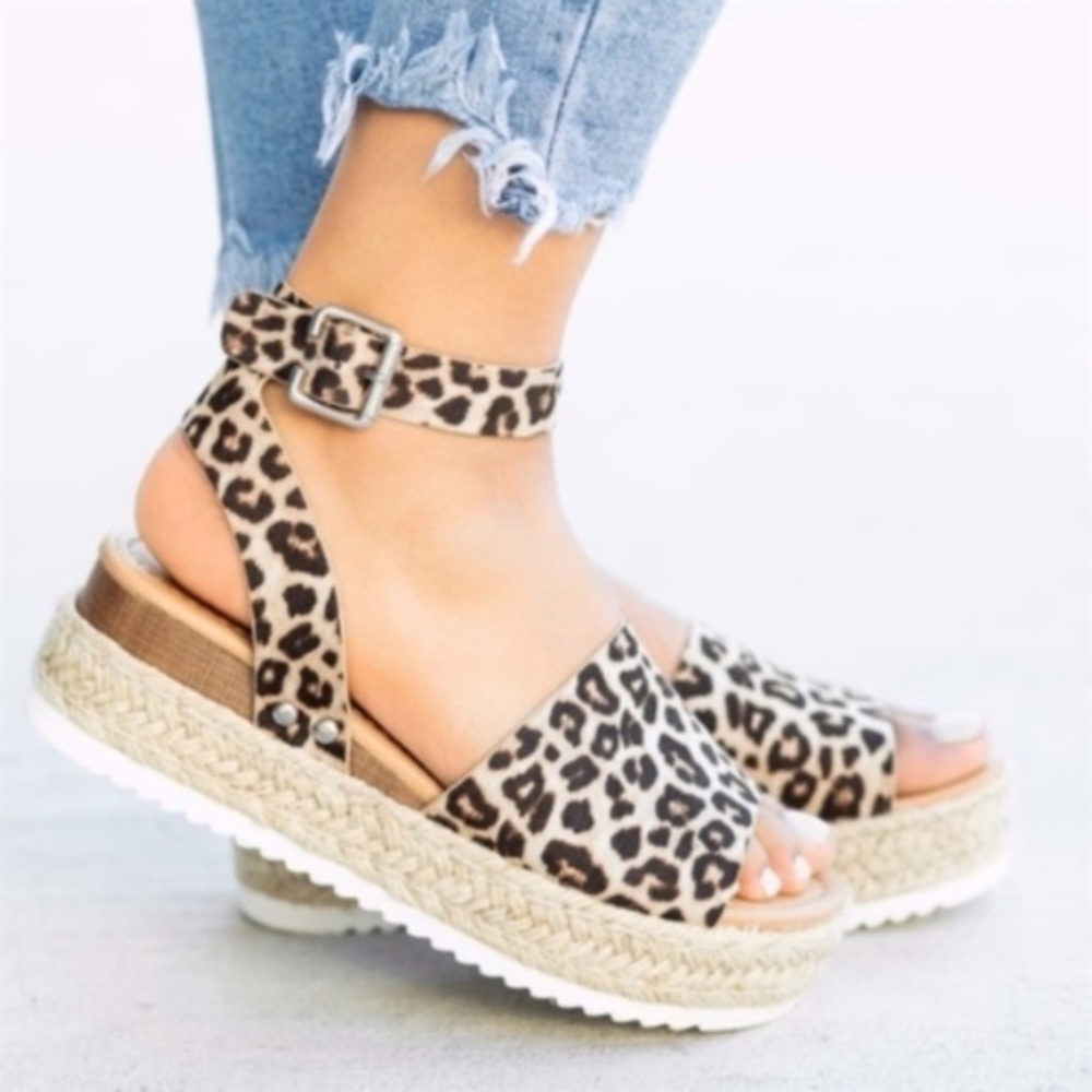 HELLO SPRING Comfy Espadrilles - Leopard print - Picture 5 of 8
